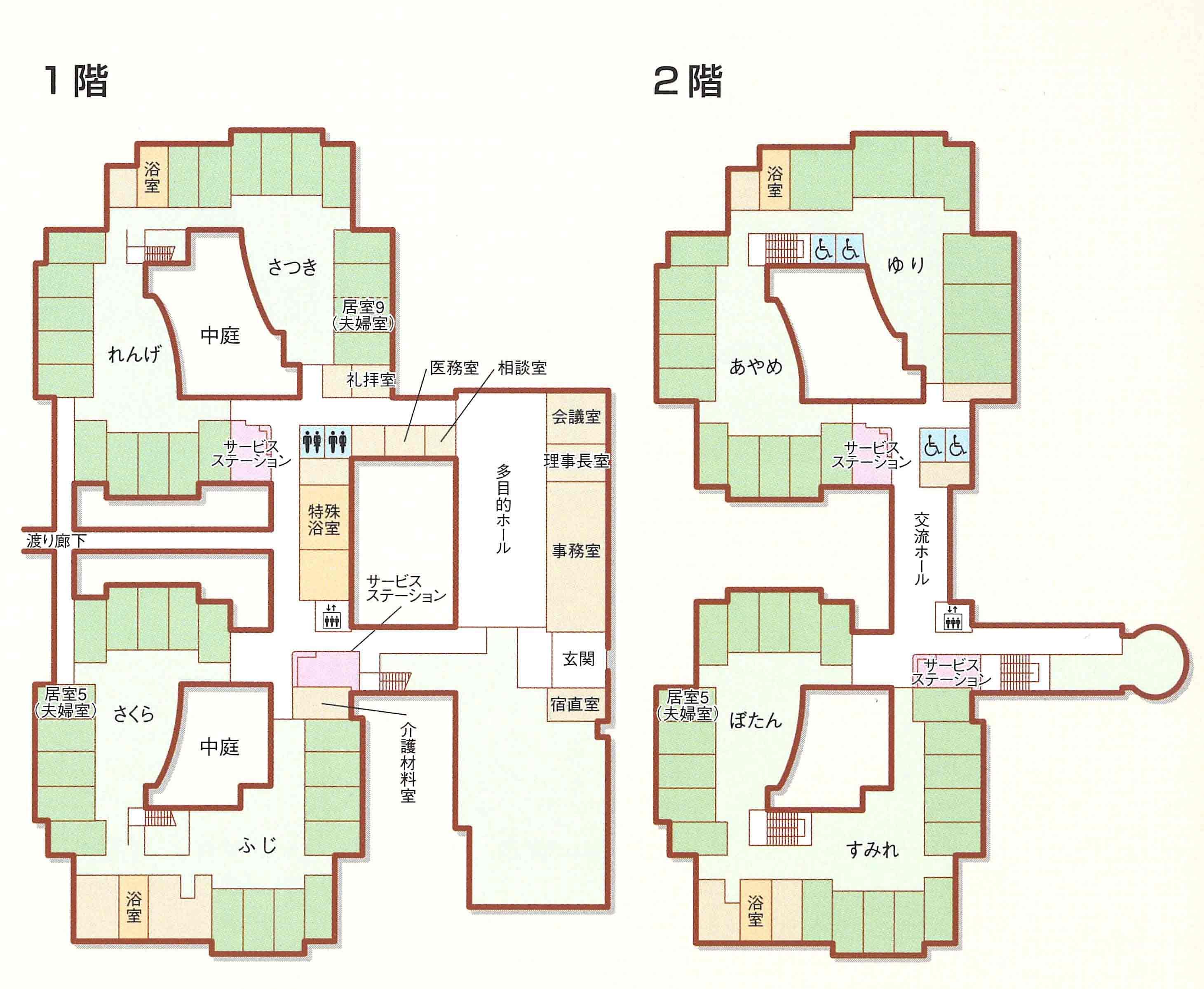 梅里苑施設内地図